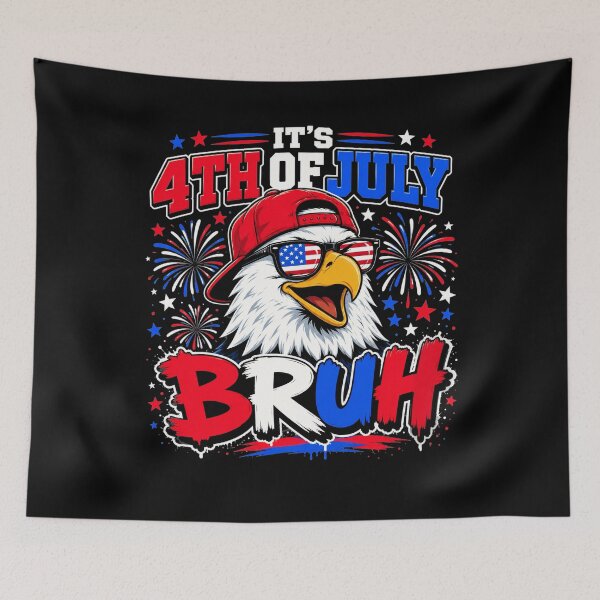 Item preview, Bruh 4th of July For Kids Boys Fourth of July Bald Eagle   designed and sold by clothesy7.