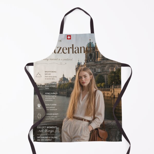 Item preview, Let’s Get Lost in Switzerland Travel Poster | Elegant Swiss City & Luxury European Aesthetic Art designed and sold by Inkora-Art.