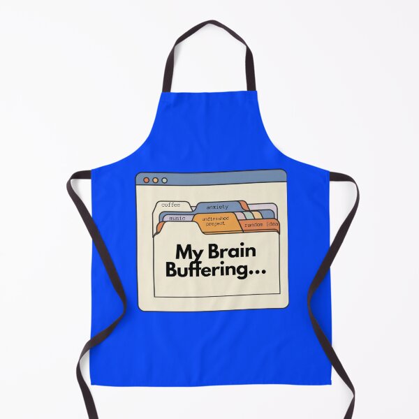Item preview, My Brain Buffering - Funny Overthinking Design designed and sold by Zuday.