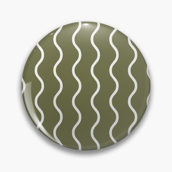 Item preview, Olive And White Waves Pattern designed and sold by pattern-archive.