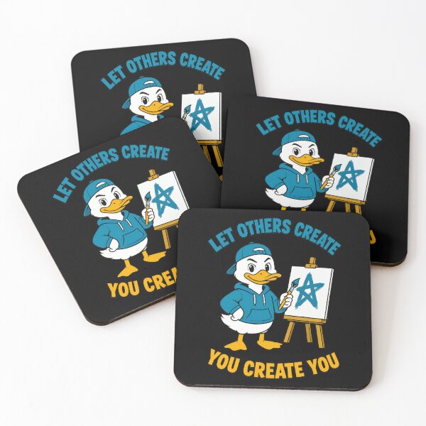 Item preview, You Create You Funny Artist Duck Motivation designed and sold by TeeTimeTreasure.