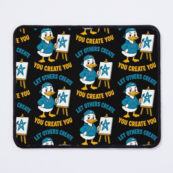 Item preview, You Create You Funny Artist Duck Motivation designed and sold by TeeTimeTreasure.