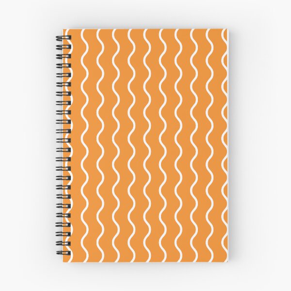 Item preview, Orange And White Waves Pattern designed and sold by pattern-archive.