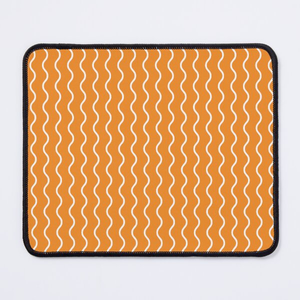 Item preview, Orange And White Waves Pattern designed and sold by pattern-archive.