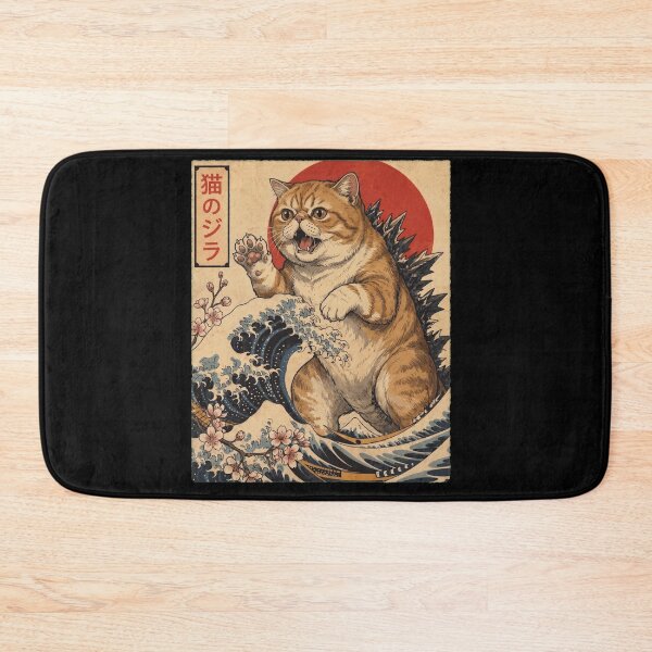 Item preview, Exotic Shorthair Catzilla Japanese Wave Art Cat Owner designed and sold by TerryConnells.