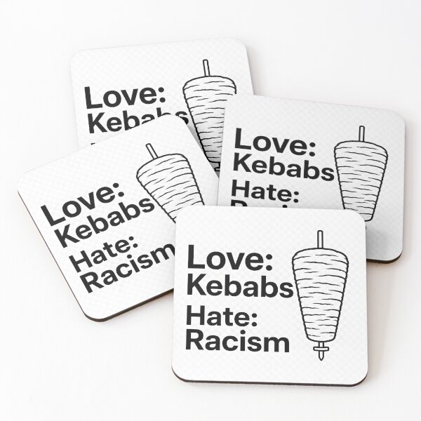 Item preview, Love kebabs hate racism designed and sold by Matthew’s Tee Shop.