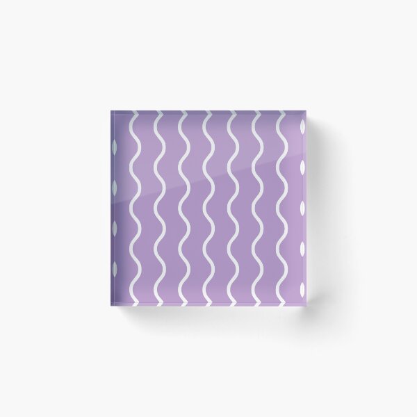 Item preview, Purple And White Waves Pattern designed and sold by pattern-archive.