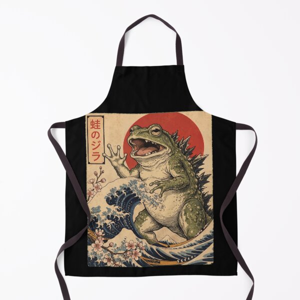 Artikelvorschau, Frogzilla – Japanische Wellenkunst – Tierliebhaber entworfen und verkauft von TerryConnells.