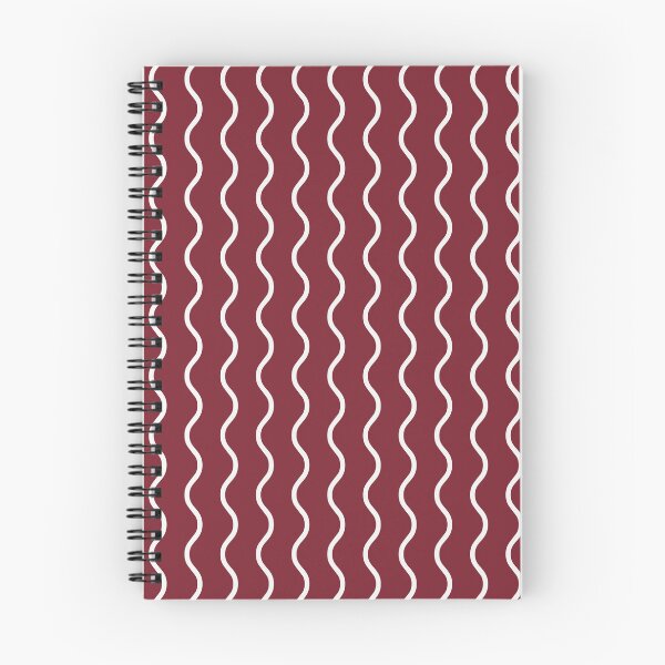 Item preview, Red And White Waves Pattern designed and sold by pattern-archive.