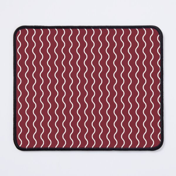 Item preview, Red And White Waves Pattern designed and sold by pattern-archive.
