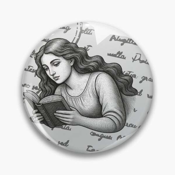 Item preview, Reading Girl designed and sold by Bookish Blossom.