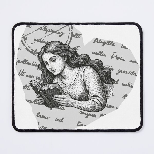 Item preview, Reading Girl designed and sold by Bookish Blossom.