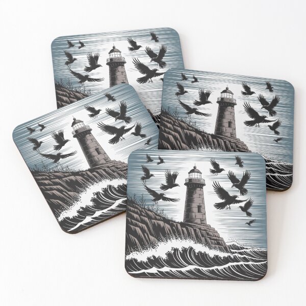 Item preview, Quadra Island nature and lighthouse designed and sold by DamioPolArt.