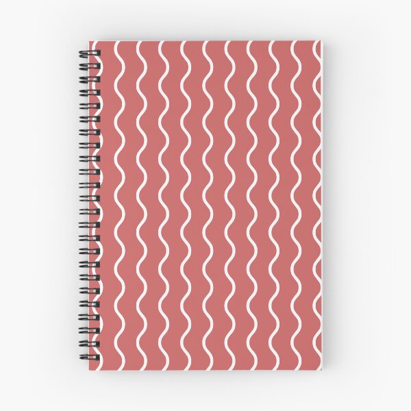 Item preview, Pastel Red And White Waves Pattern designed and sold by pattern-archive.