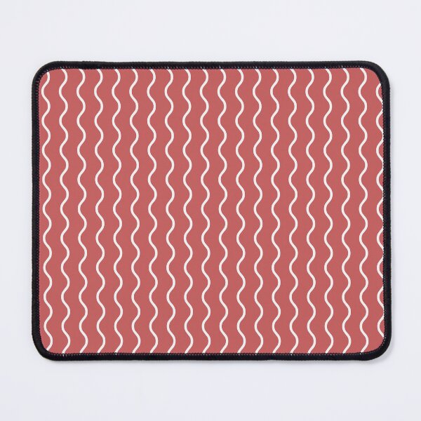Item preview, Pastel Red And White Waves Pattern designed and sold by pattern-archive.