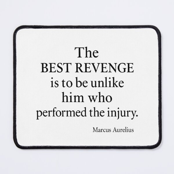 Item preview, Best Revenge Marcus Aurelius Stoic Quote (Black Font) designed and sold by TshirtsLabs.