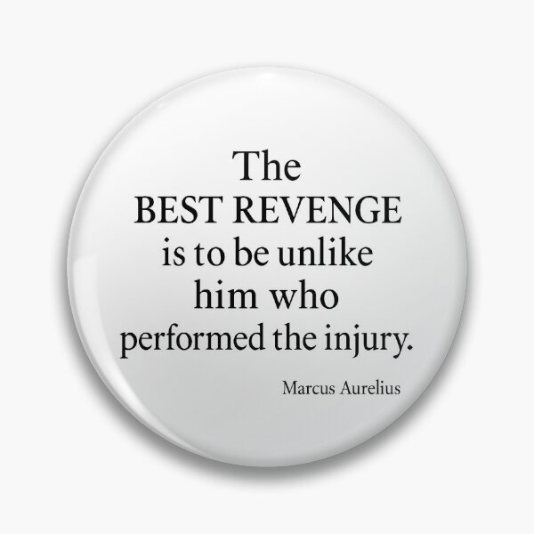 Item preview, Best Revenge Marcus Aurelius Stoic Quote (Black Font) designed and sold by TshirtsLabs.