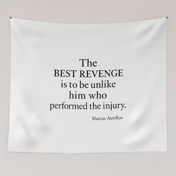 Item preview, Best Revenge Marcus Aurelius Stoic Quote (Black Font) designed and sold by TshirtsLabs.
