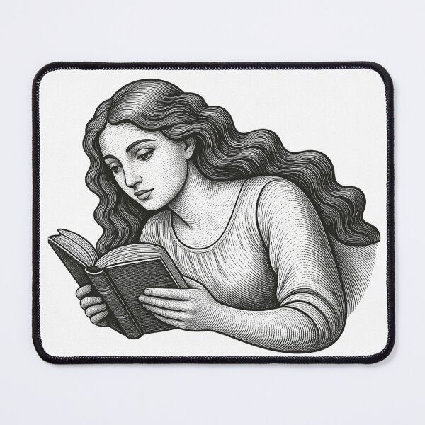 Item preview, Reading Girl 2 designed and sold by Bookish Blossom.