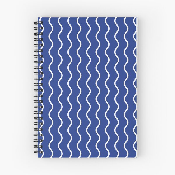 Item preview, Royal Blue And White Waves Pattern designed and sold by pattern-archive.