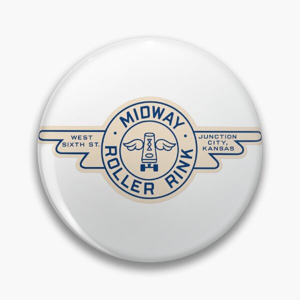 Item preview, Midway Roller Rink Junction City Kansas Roller Skating Rink Sticker Decal Label designed and sold by tislord.