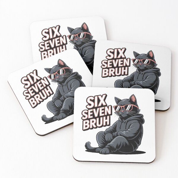 Item preview, Six Seven Bruh Cool Cat Hoodie Shirt designed and sold by StranHabesre51.