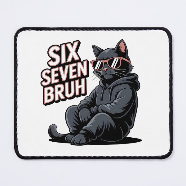 Item preview, Six Seven Bruh Cool Cat Hoodie Shirt designed and sold by StranHabesre51.