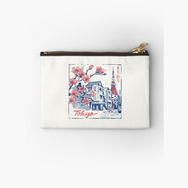 Item preview, Tokyo Colors – Vintage Sakura & Tokyo Tower Japanese Illustration designed and sold by YohakuPause.