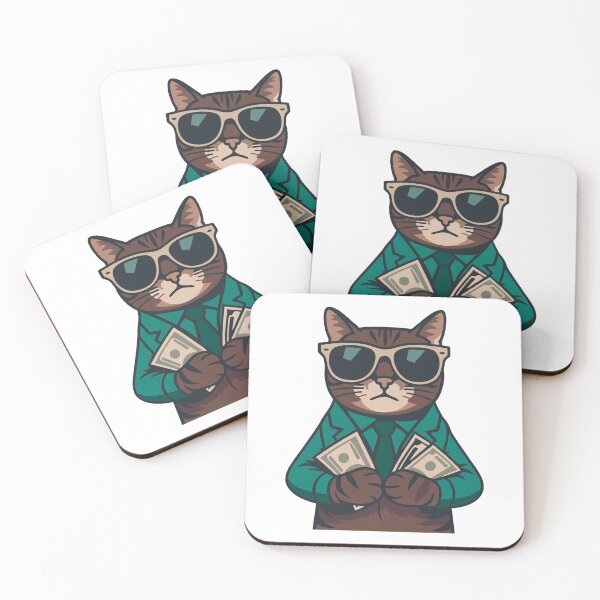 Item preview, Rich Business Cat With Money designed and sold by IN Tales.