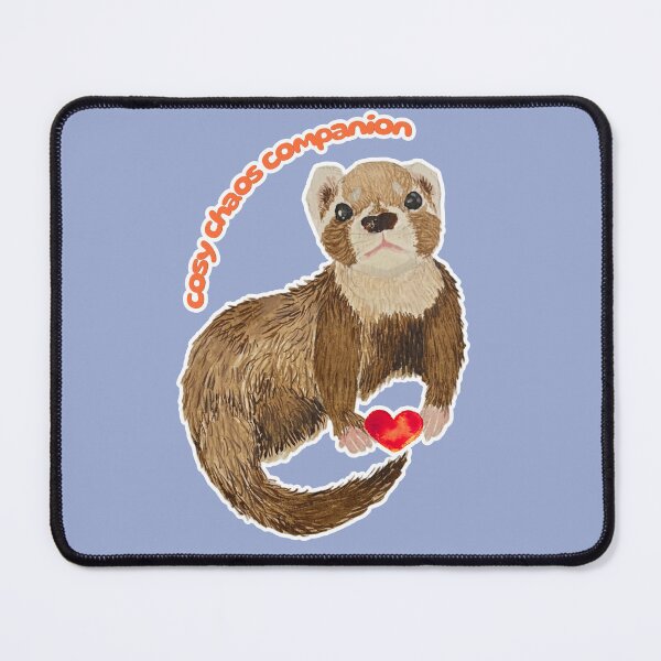 Item preview, Cosy Chaos Companion Bramble the Ferret designed and sold by Blackberries & Moss.