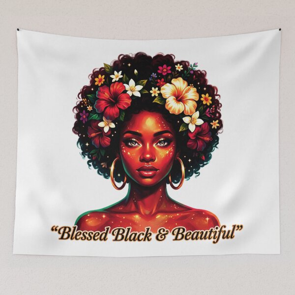 Item preview, Blessed Black & Beautiful vibrant designed and sold by BlessedBlackBeautiful.