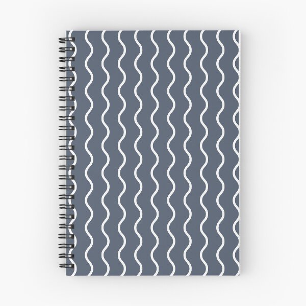 Item preview, Slate And White Waves Pattern designed and sold by pattern-archive.