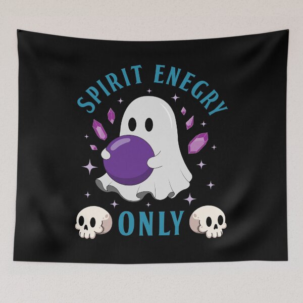 Item preview, Spirit Energy Only Ghost – Cute Crystal Ball Ghost Spooky Aesthetic Design designed and sold by DREEMBLOOM Designs.