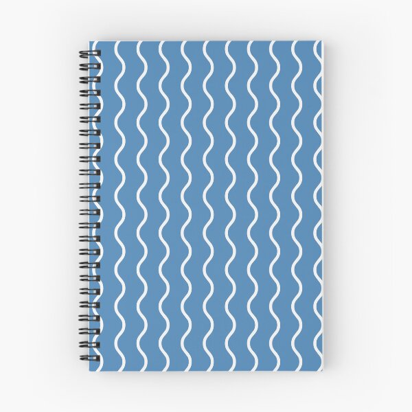Item preview, Steel Blue And White Waves Pattern designed and sold by pattern-archive.