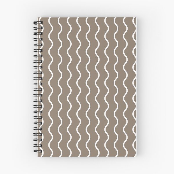 Item preview, Taupe And White Waves Pattern designed and sold by pattern-archive.
