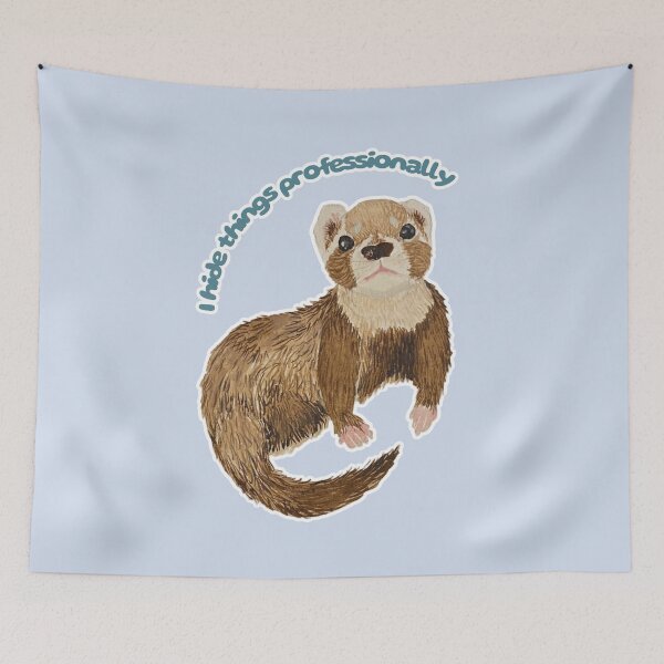 Item preview, Copy of Cosy Chaos Companion Bramble the Ferret designed and sold by Blackberries & Moss.