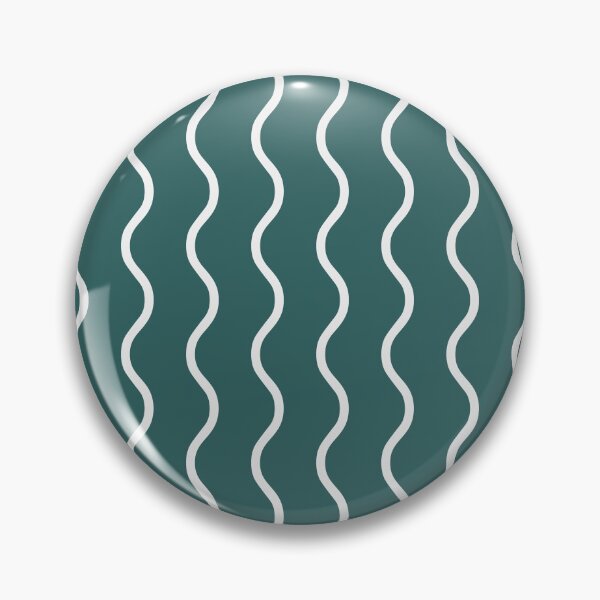 Item preview, Teal And White Waves Pattern designed and sold by pattern-archive.