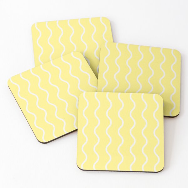 Item preview, Yellow And White Waves Pattern designed and sold by pattern-archive.