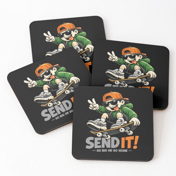 Item preview, Send It! Funny Skateboarding Graphic Tee – Cool Streetwear Skater Gift designed and sold by MattyManiac.