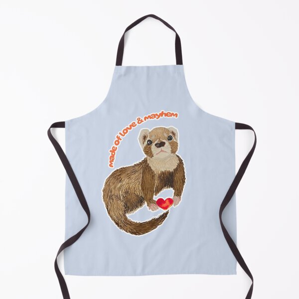 Item preview, Made of Love and Mayhem Bramble the Ferret designed and sold by Blackberries & Moss.
