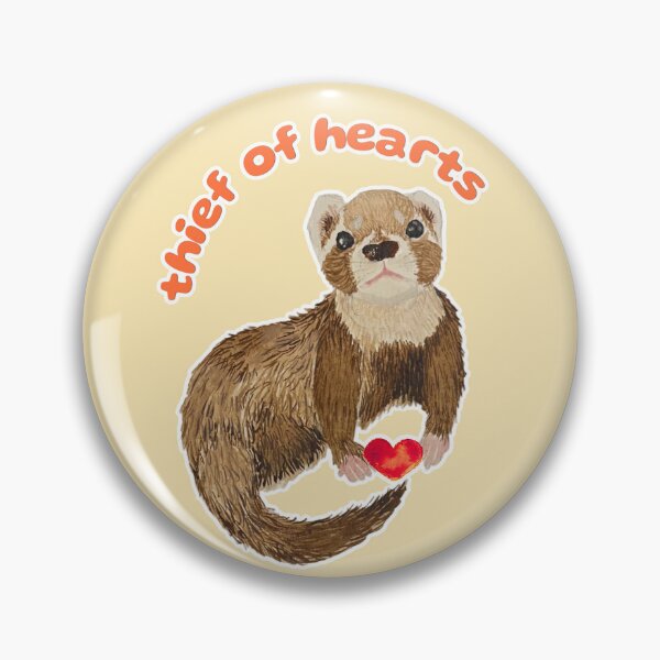 Item preview, Thief of Hearts Bramble the Ferret designed and sold by Blackberries & Moss.