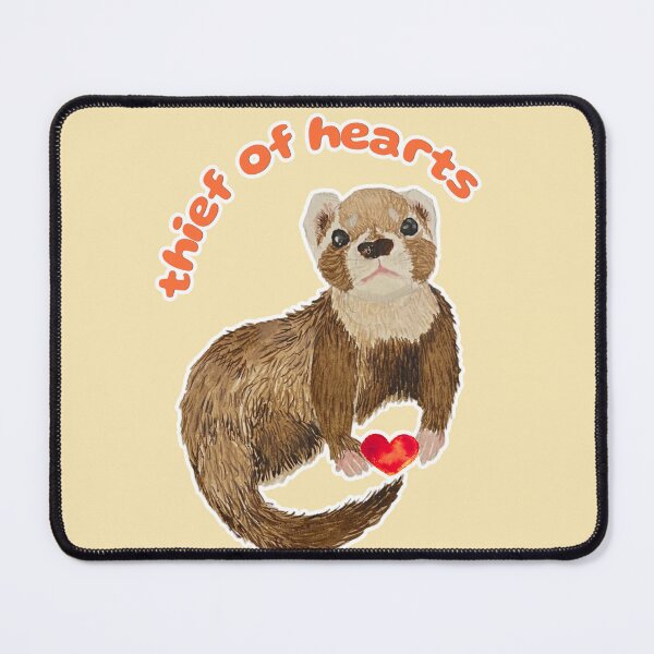 Item preview, Thief of Hearts Bramble the Ferret designed and sold by Blackberries & Moss.