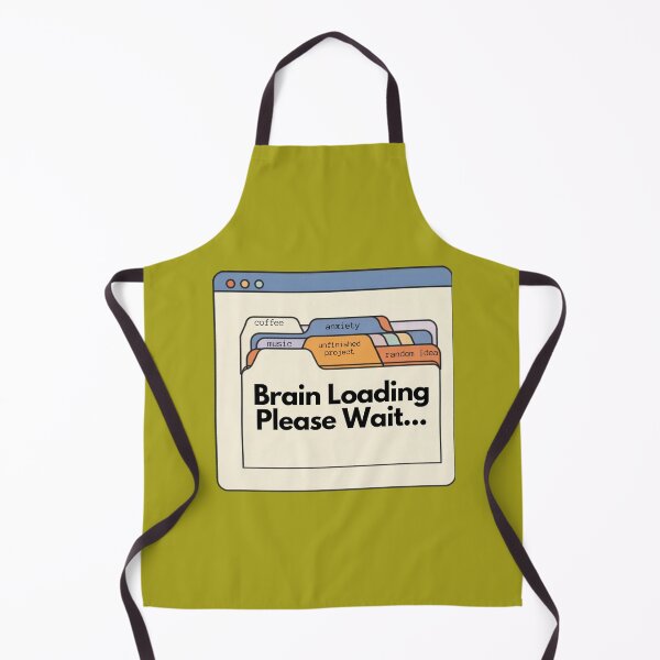 Item preview, Brain Loading Please Wait – Funny Overthinking Design designed and sold by Zuday.