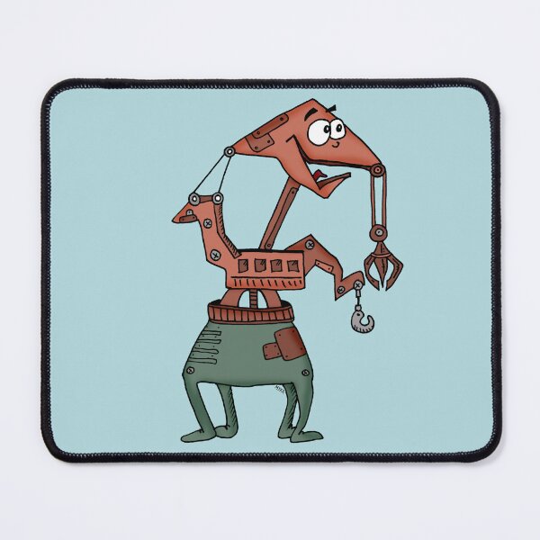 Item preview, Crane Expectations – Funny Cute Surreal Mechanical Character Art designed and sold by MyxaART.