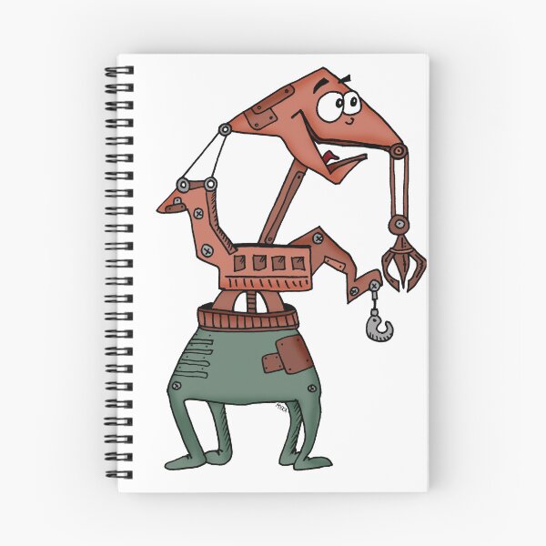 Item preview, Crane Expectations – Funny Cute Surreal Mechanical Character Art designed and sold by MyxaART.