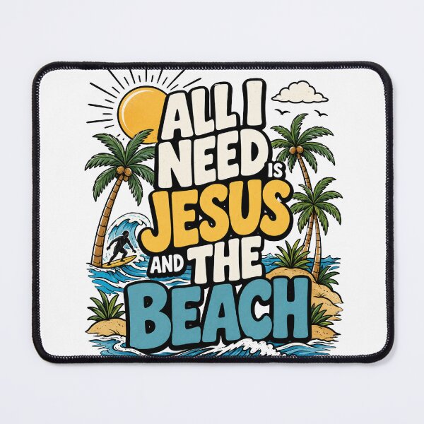Item preview, All I Need Is Jesus And The Beach designed and sold by Spyshirt.