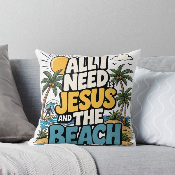 Item preview, All I Need Is Jesus And The Beach designed and sold by Spyshirt.