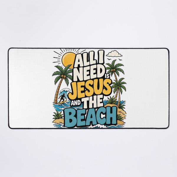 Item preview, All I Need Is Jesus And The Beach designed and sold by Spyshirt.