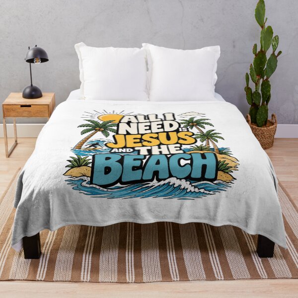 Item preview, All I Need Is Jesus And The Beach designed and sold by Spyshirt.