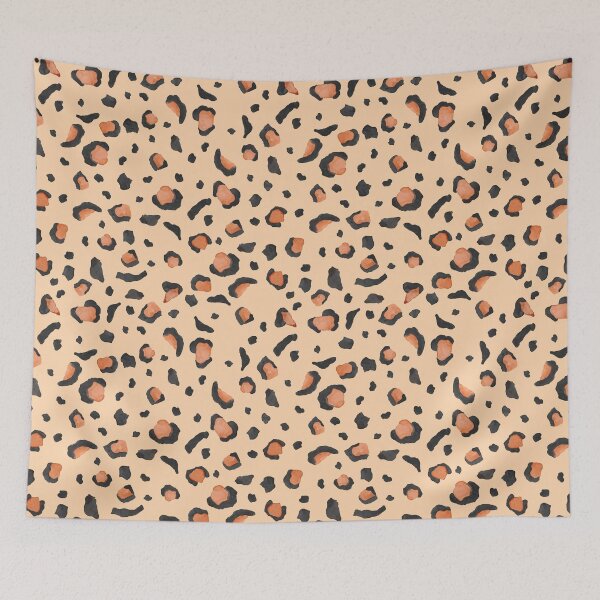 Item preview, Watercolor Leopard Print Pattern – Neutral Boho Animal Print Aesthetic in Beige, Black & Terracotta designed and sold by anigui.